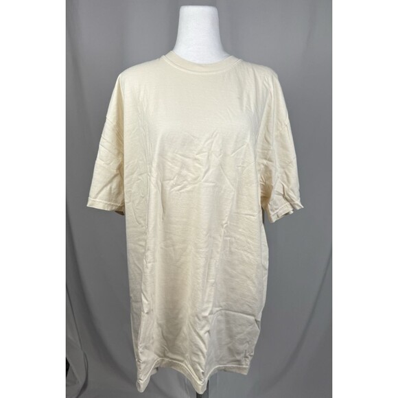 New RUMORED x Frachella Inspirational T-SHIRT XL oversized Cotton Cream Beach - Picture 4 of 13